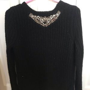 jewel detailing chunky sweater